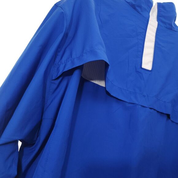 Vintage Nike Windbreaker Jacket Mens XL Blue White Swoosh Vented Sportswear - Picture 10 of 16